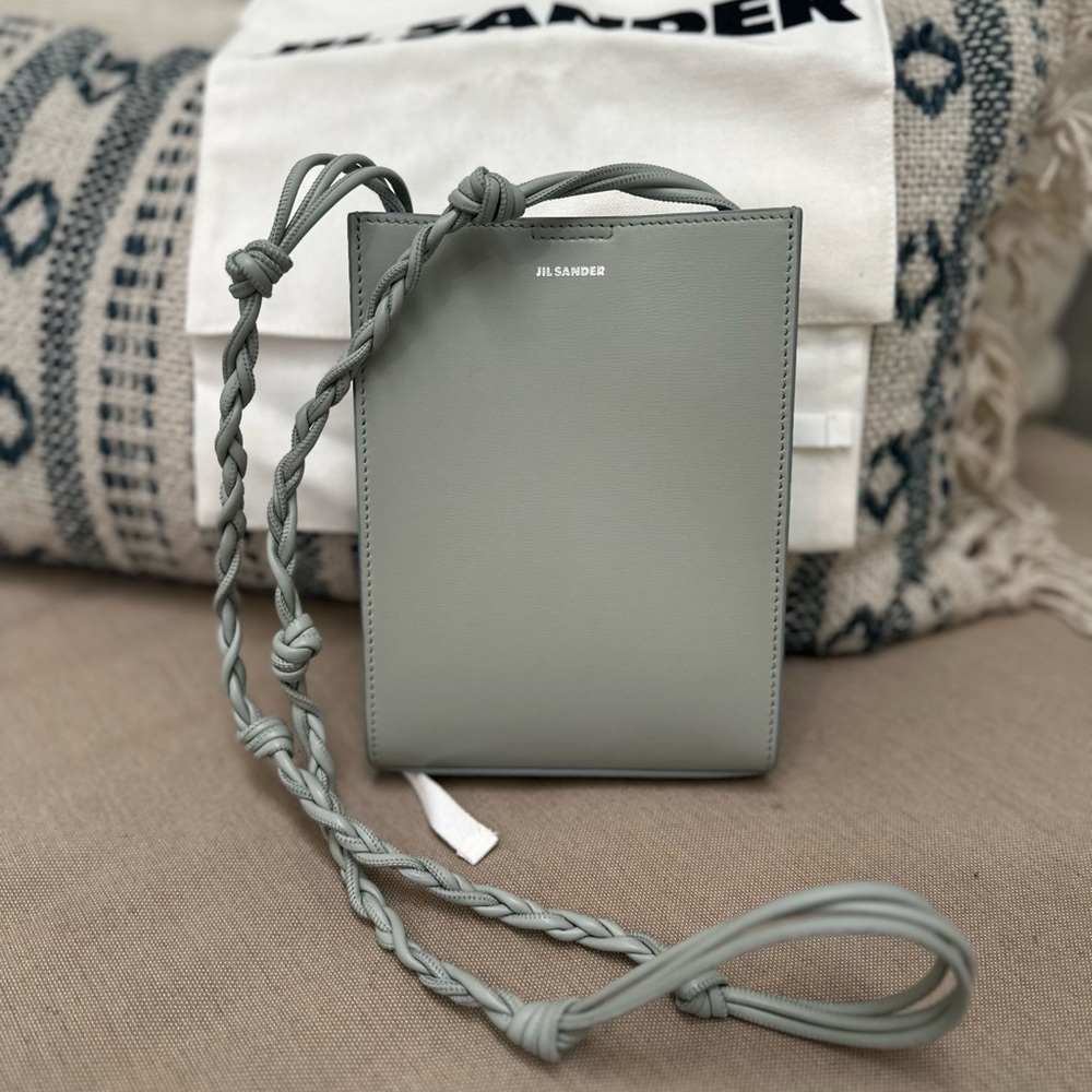 Jil sander Tangle Small Crossbody Bag grey blue